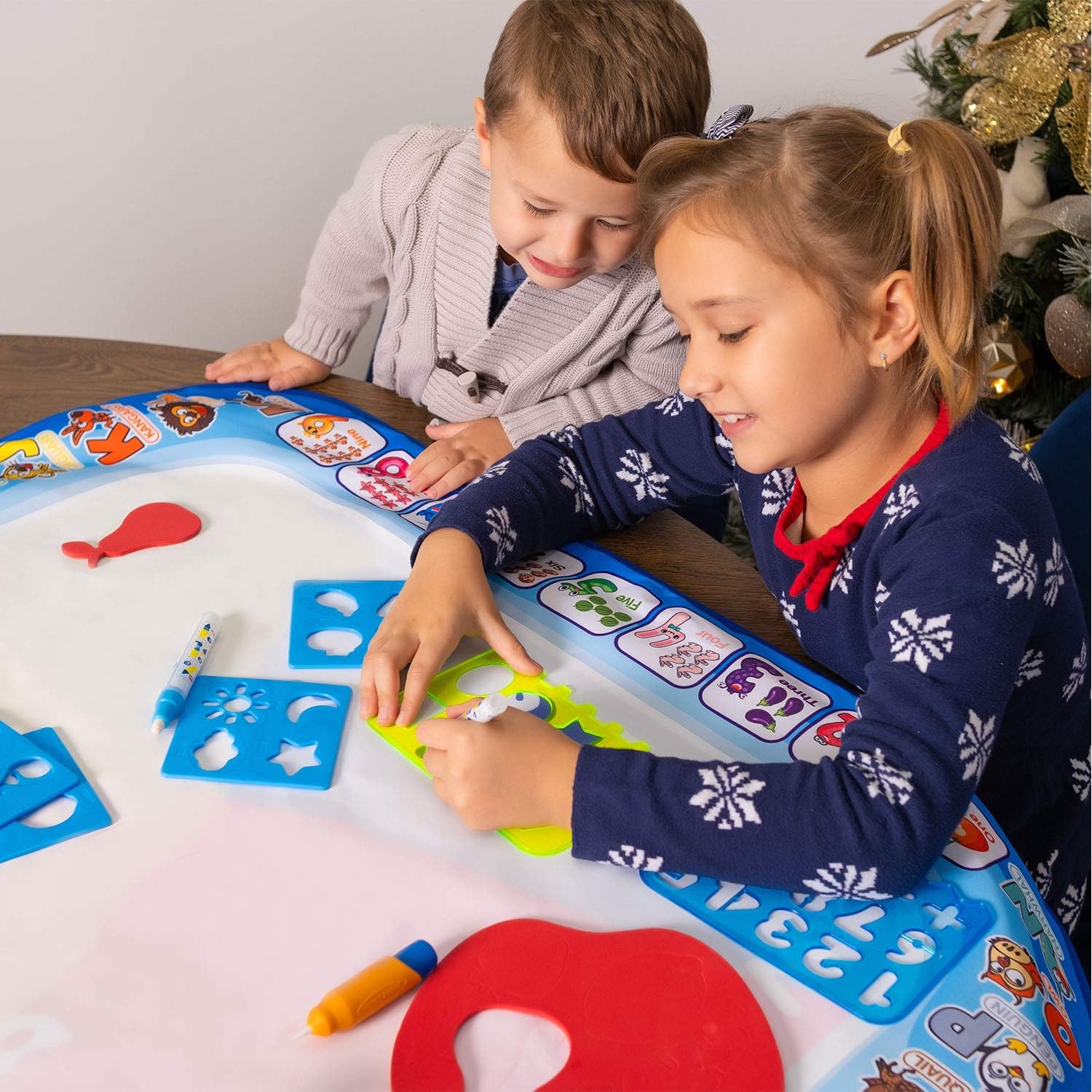 JoyKip Water Doodle Mat for kids, Drawing, Painting Mat with Doodle Mat