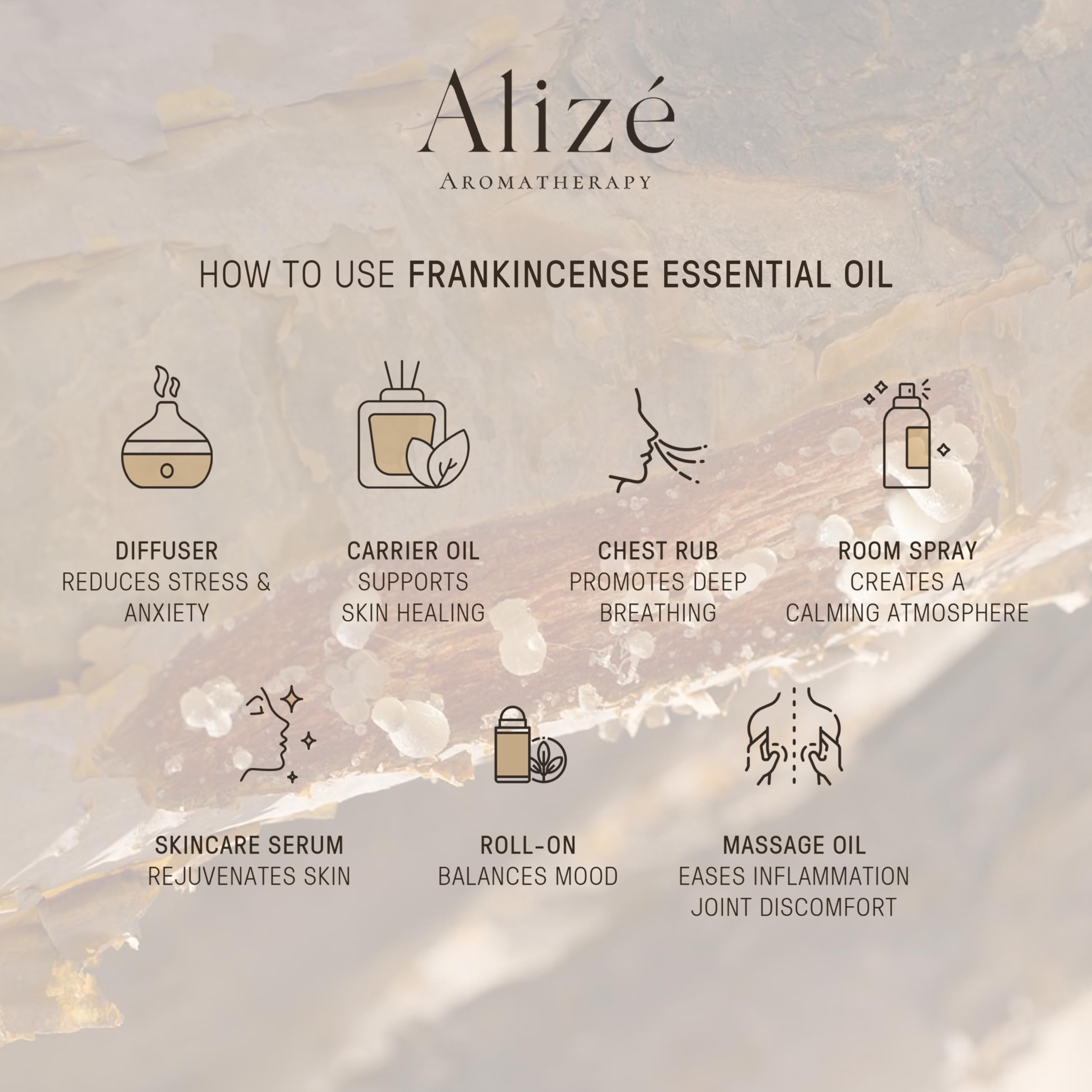 Amazon.com: Alizé Aromatherapy Frankincense Essential Oil, 100