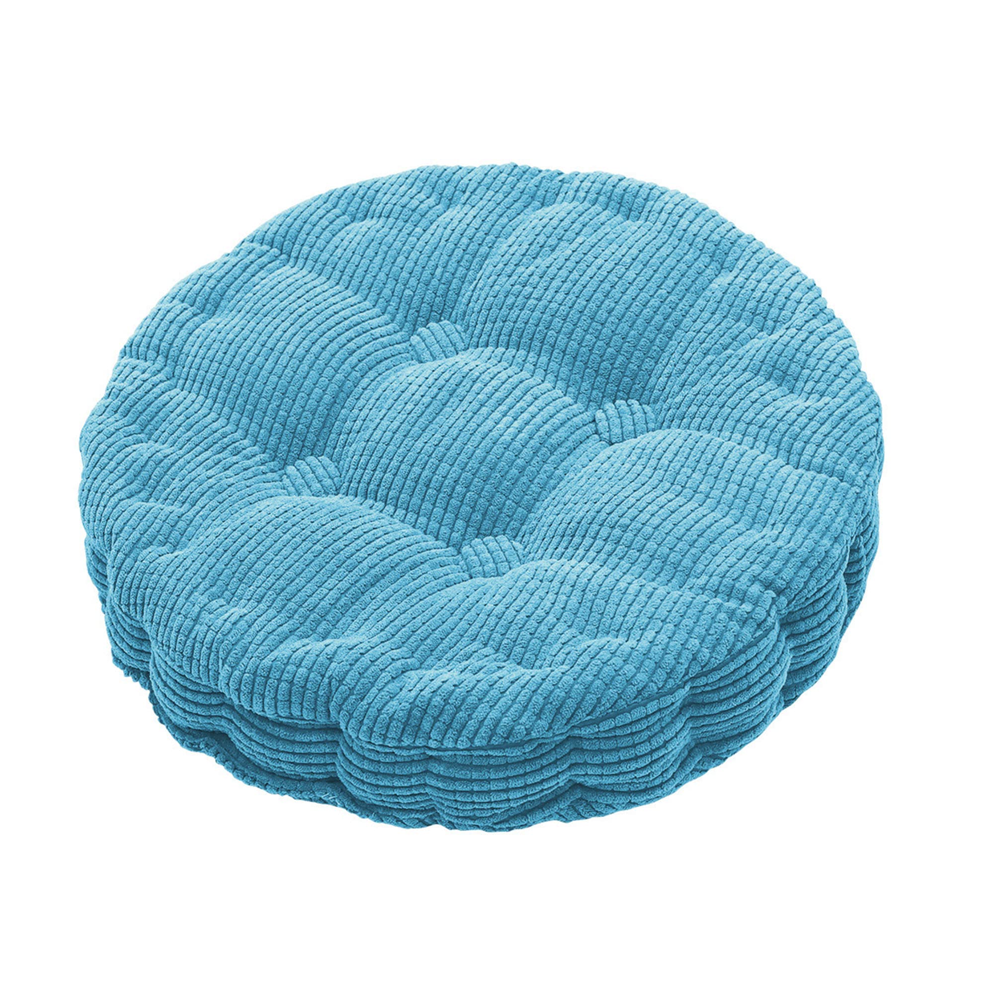 SVFOEBJM Comfortable Round Dining Seat Cushions, 7cm Thick, 4-Pack, Sky Blue, Ideal for Indoor/Outdoor Use, Kitchen, Office & Garden, 38x38cm Soft Pillows