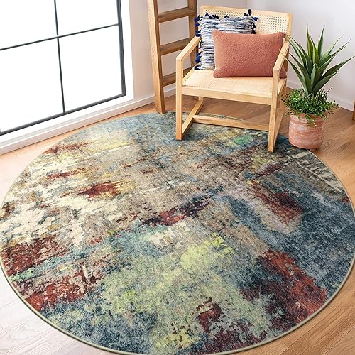 Miniatura 9 de Lahome Alfombra abstracta moderna para pasillo, 2 x 6 pies, alfombra larga lavable, contemporánea, suave, antideslizante, para interiores, cocina,