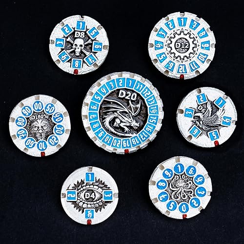 Juego de dados de metal d&d Dungeons and Dragons Dungeons and Dragons, juego de dados poliédricos D20 para DND RPG MTG Dungeon and Dragons juego de