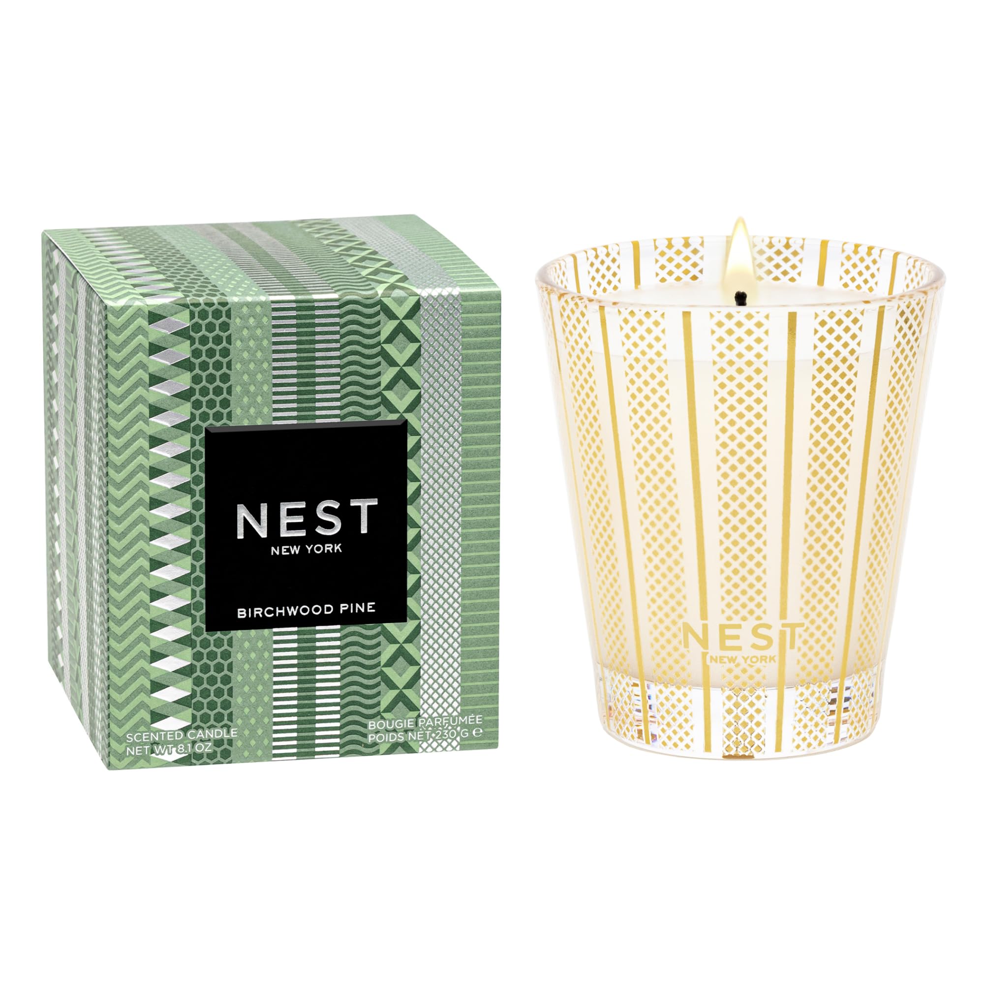 NEST New York Scented Classic Christmas Tree Candle, Birchwood Pine