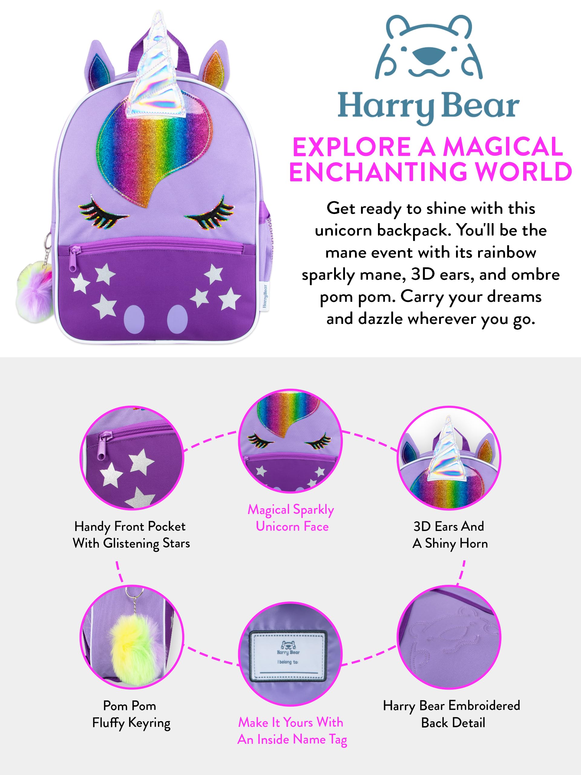 Bunny Bear Kids Backpack Preschool Nursery Bag Sekolah Tadika