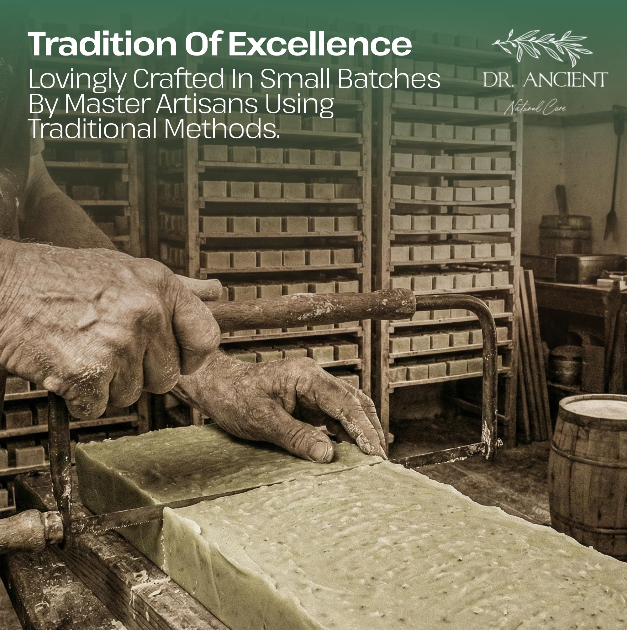 Dr.Ancient Aloe Vera Soap Bar, Organic Soap Bars Handcrafted the Traditional Way, Natural Chemical-Free, Vegan, Used for Face Wash, Body Wash, Hand Cleansing and Skin Care