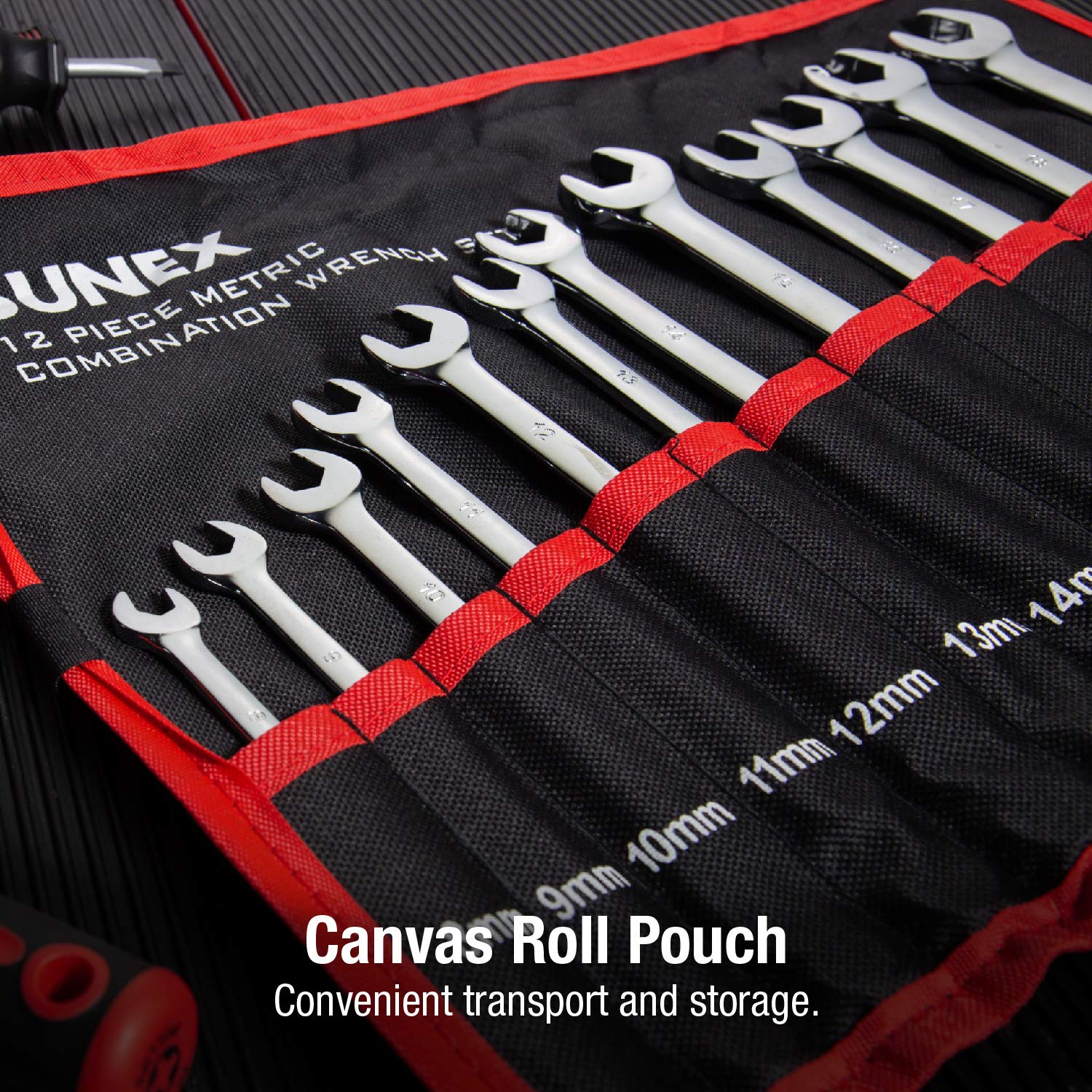 Sunex Tools 9917MA Metric V-Groove Combination Wrench Set