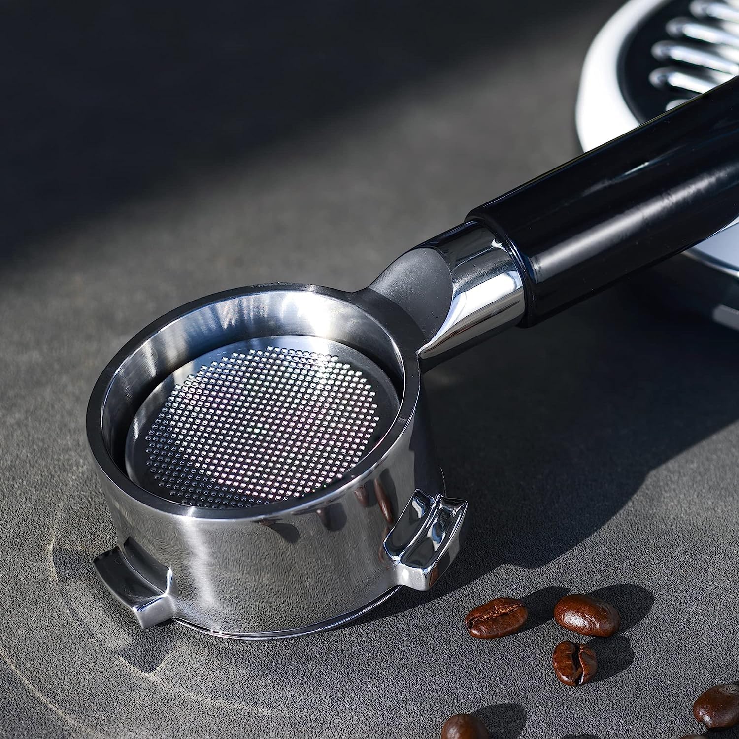 Bodenloser Siebträger 51mm Für DeLonghi Dedica - Edelstahl Mit Holzgriff