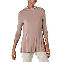 Amazon Essentials Tunica Morbida con Collo a Lupetto a Maniche Lunghe in Jersey Donna