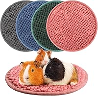 Vista 14 de Amylove 4 piezas de forro para jaula de conejillo de indias, ropa de cama para cobayas, alfombrilla para puerta de perro para patas de mascotas