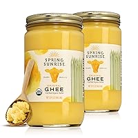 Vista 10 de Spring Sunrise Manteca de Ghee Orgánica Marrón - Mantequilla Clarificada de Vaca Alimentada con Pasto - Aceite de Cocina Libre de Lactosa y Gluten