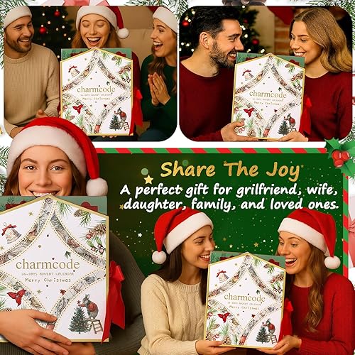 Miniatura 6 de Calendario de Adviento de maquillaje 2025, calendario de cuenta regresiva de 24 días de Navidad, juego de regalo para mujeres adultas, adolescentes