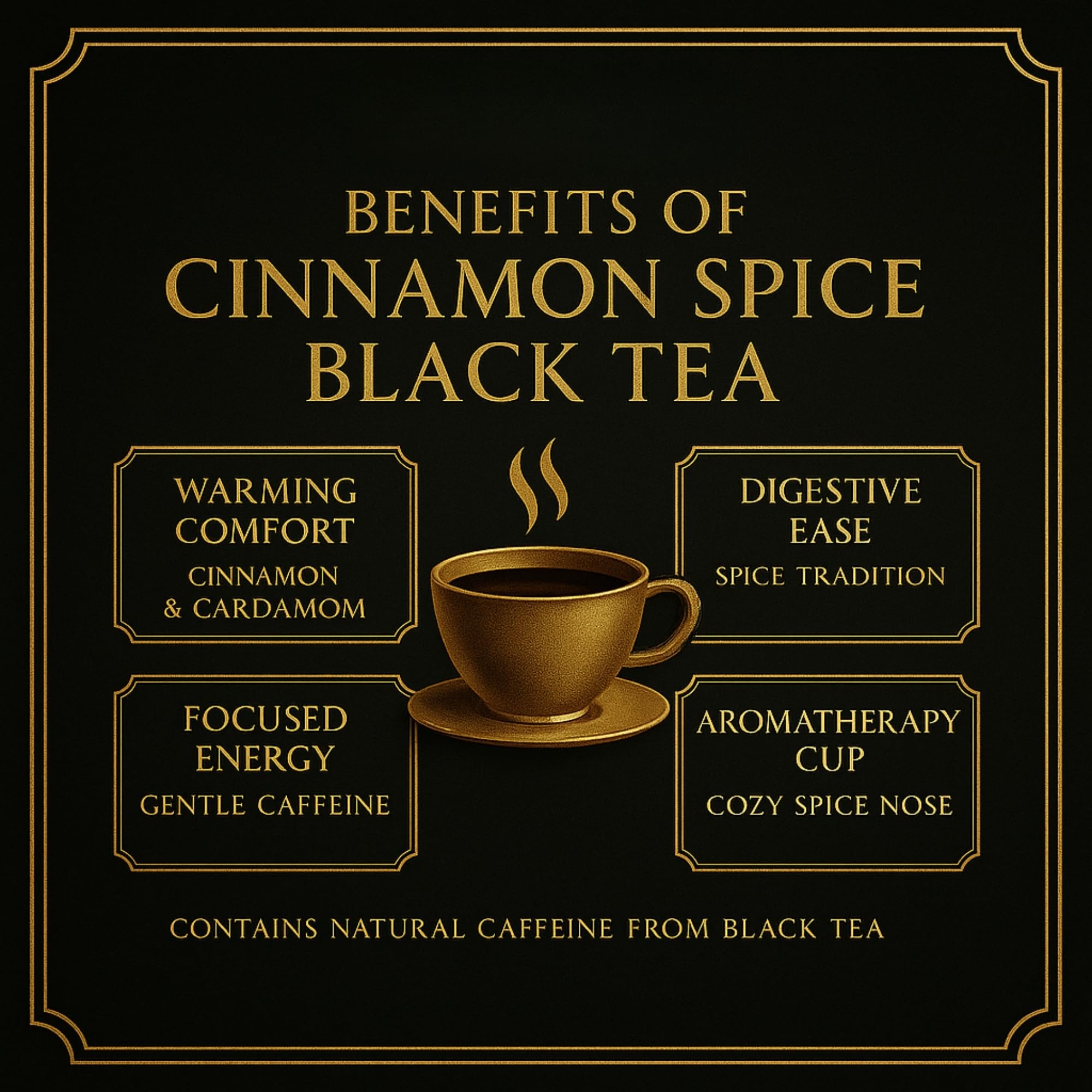 Brewora Cinnamon Spice Black Tea – Bold Black Tea with Warming Cinnamon and Aromatic Spices – Rich, Spiced Flavor for Cozy Moments and Everyday Enjoyment (200 gm) 1