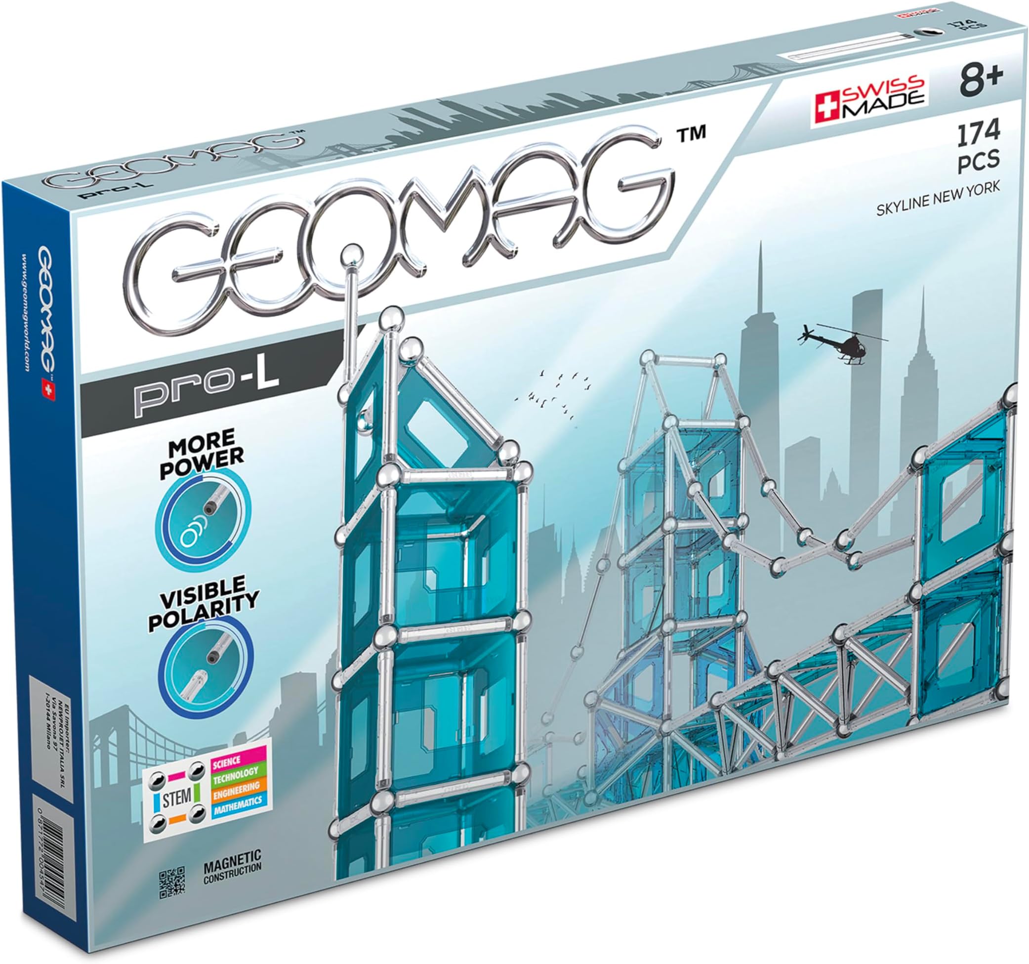 Pro L New York SKYLINE-174 pcs, GMR04, Multicoloured