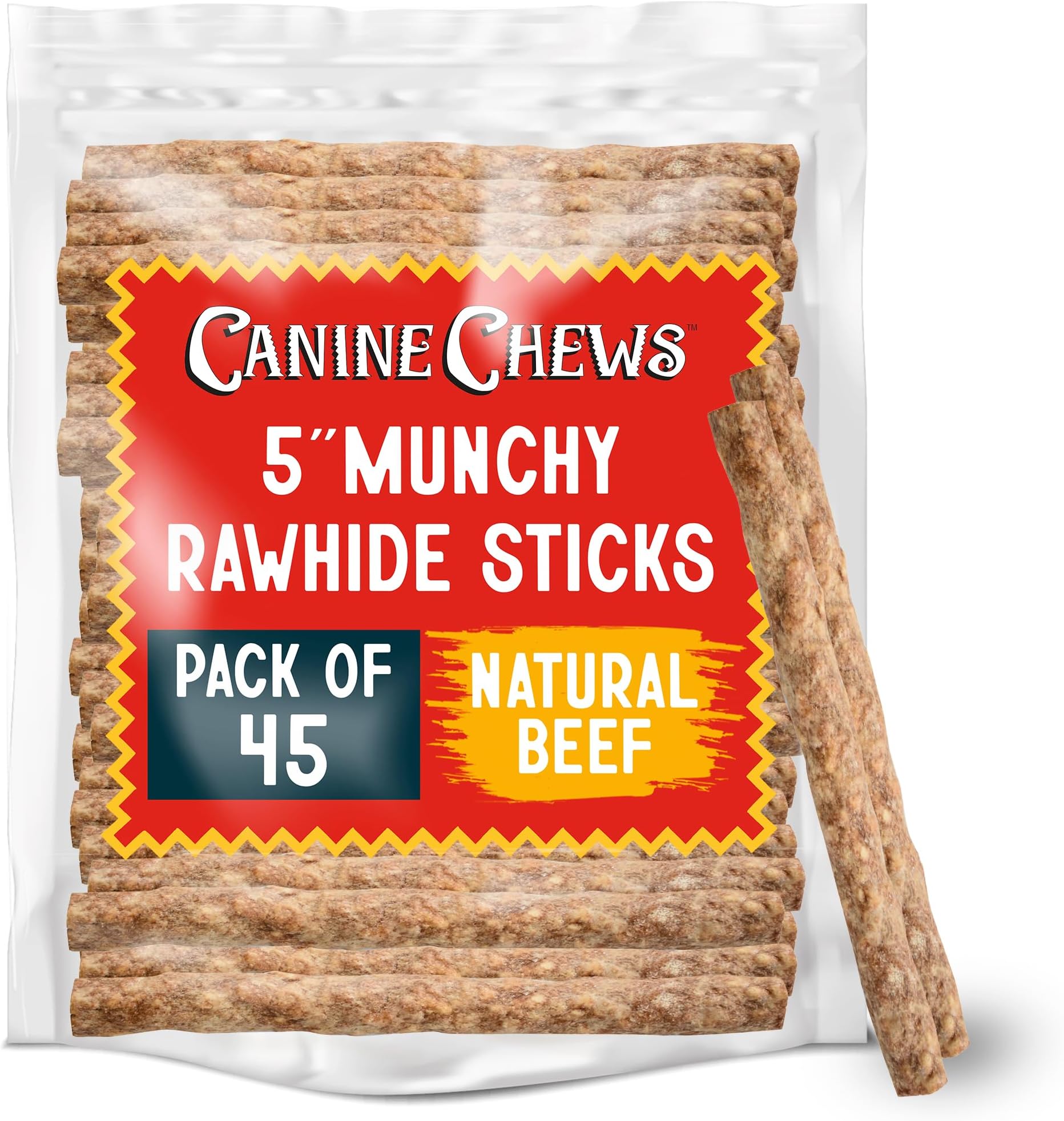Pork Chomps Dog Chews, 5inch Munchy Sticks, Assorted
