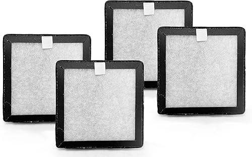 Nispira Filtro de repuesto de carbón activado 2 en 1 para purificador de aire compacto de escritorio Potulas, 4 paquetes