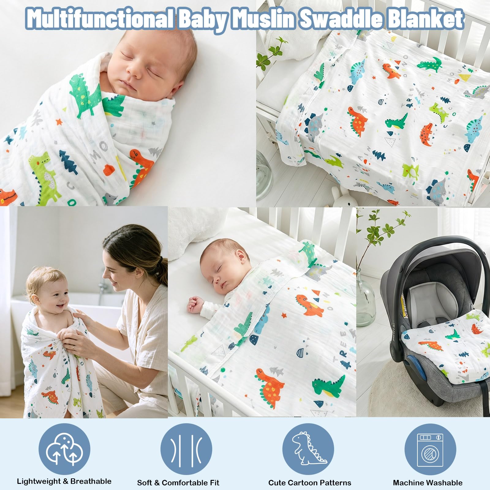 Set Regalo Neonato per Maschio e Femmina con 2 Body Neonato 1 Bavaglino Calzini Telo in Mussola Carte Milestone in Legno Impronta Mani e Piedi Neonati Cornice Portafoto e Moneta Decisionale