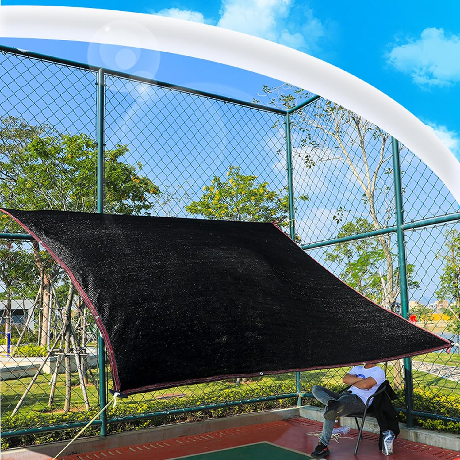 Greenhouse Shade Net 3x4m, Sun Shades Outdoor Patio, Sunblock Shade Cloth with Grommets Taped Edge, Outdoor Sun Mesh Shade, for Greenhouse Plant Shade Net Shade Cover