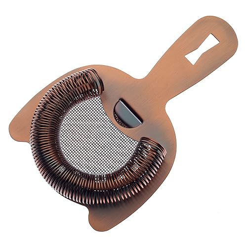 Miniatura 3 de Barfly Colador de resorte de malla fina, cobre antiguo