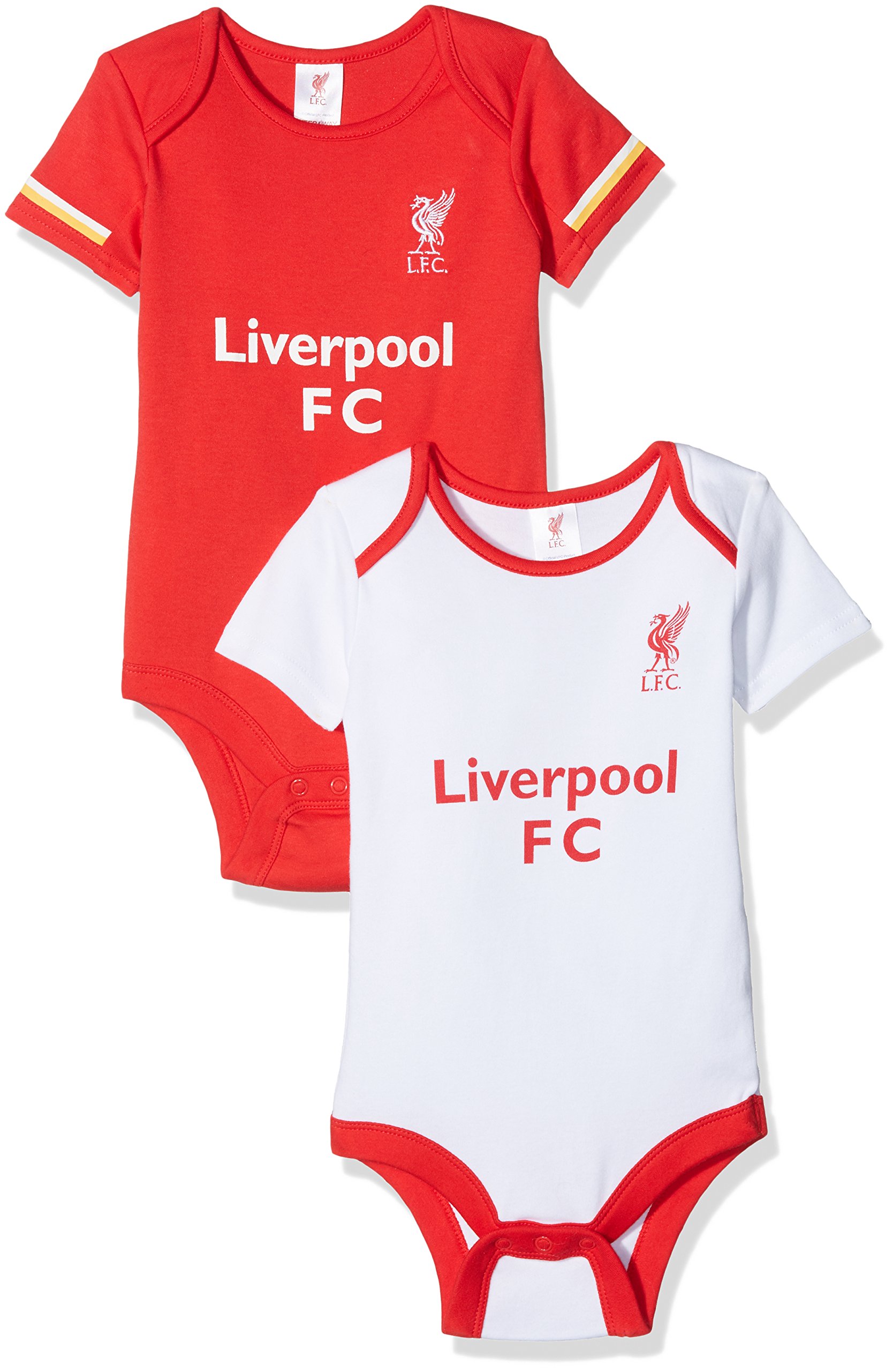 Liverpool Cotton Bodysuit (Pack of 2) - Multi-Colour, 12-18 Months