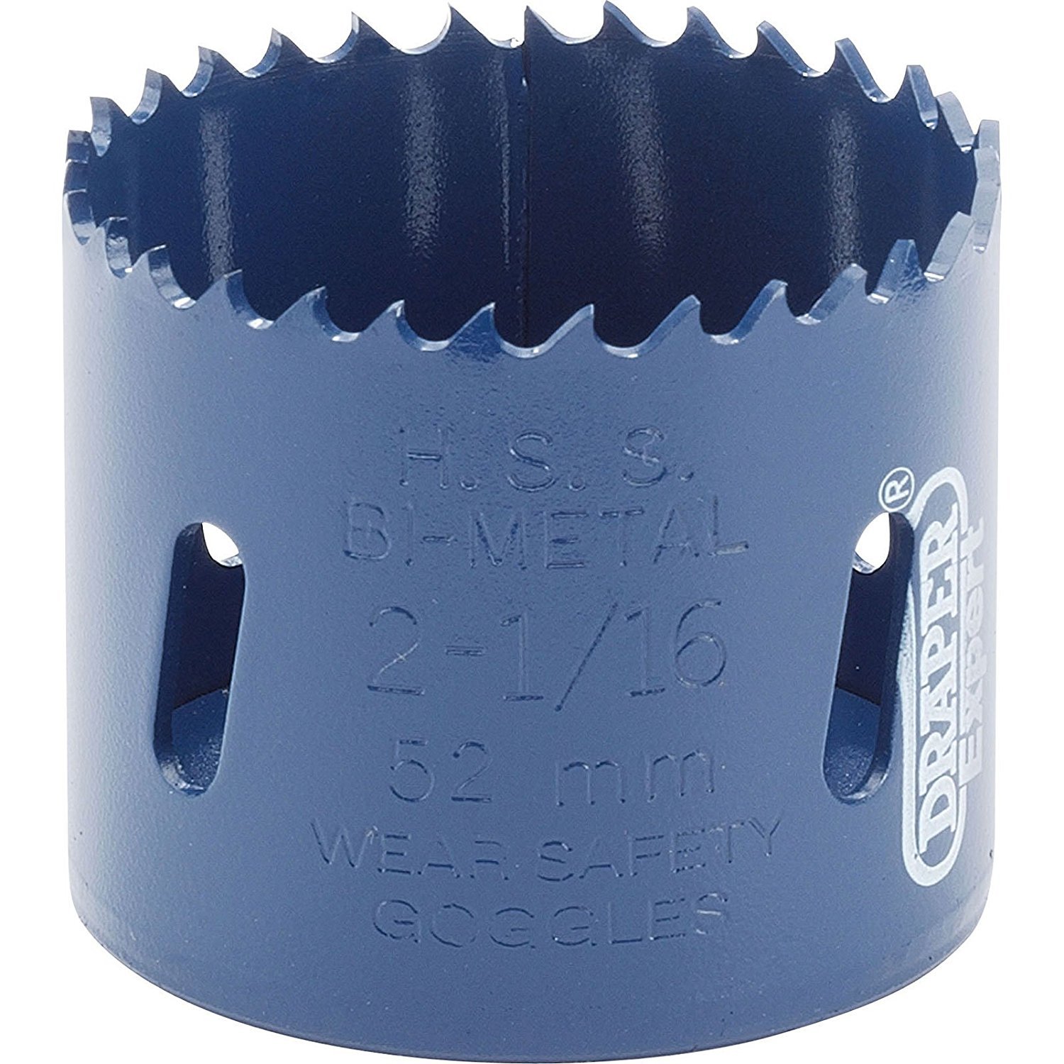 Draper 34761 HSP Expert HSS Bi-Metal Hole Saw Blade, 52mm, Blue, 46mm