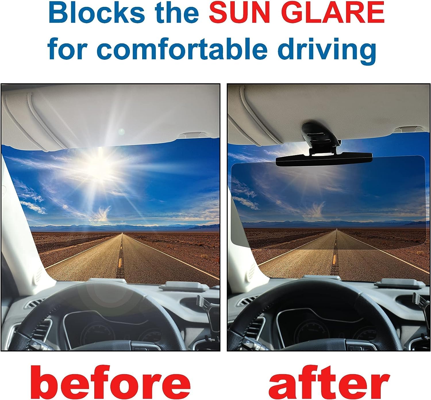 Sonnenblendenverlängerung für Auto, Auto Sonnenblende Verlängerung Blendschutz Sonnenblende Verlängerung für Autos Vordersitz Fahrer oder Beifahrer (2 Stück)