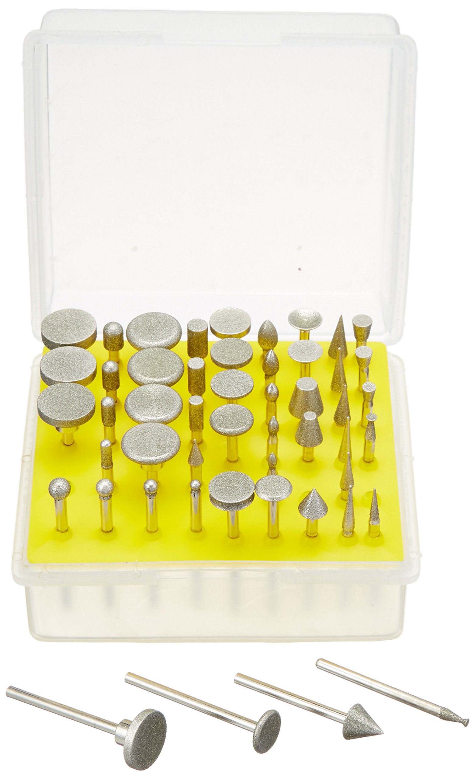 SE 50-Piece Diamond Burr Set, 1/8-Inch Shank, Grit 120 - 8235DD12