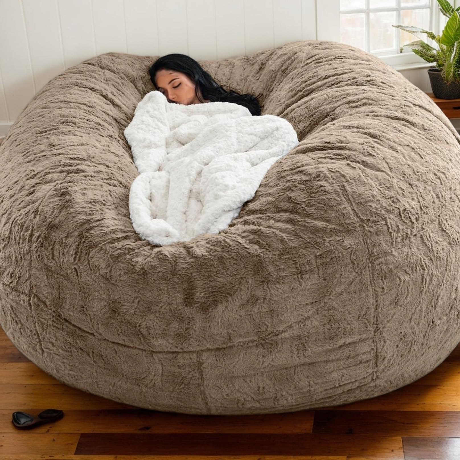 Copertura Per Bean Bag Solo Materiale Velluto Moderno Per Adulto Sedia Beanbag Gaming Grande Pouf Per Ufficio Camera Soggiorno Adulti,A,180 * 90cm