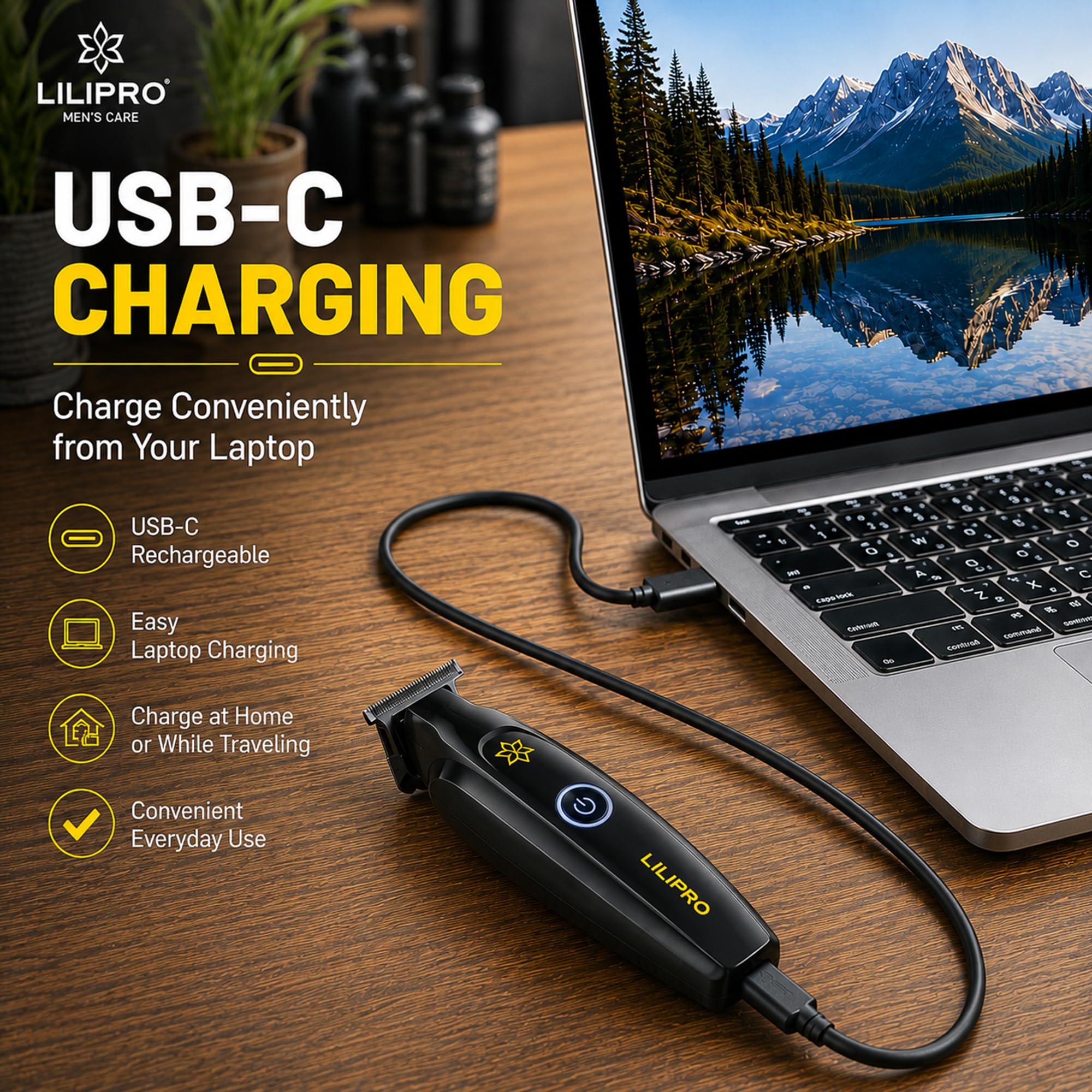 M12 Tagliacapelli Professionale Uomo e Regolabarba | Trimmer Professionale Capelli e Barba con Lama T DLC Zero Gap, 7500+ RPM, Ricarica USB-C, Batteria 2000 mAh, Silenzioso e Preciso