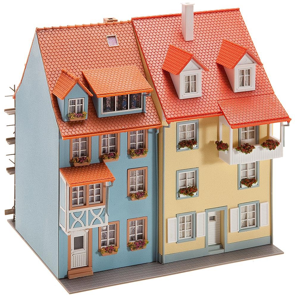 Faller - F130494 - Modélisme - Maisons Petite Ville + Echafaudage