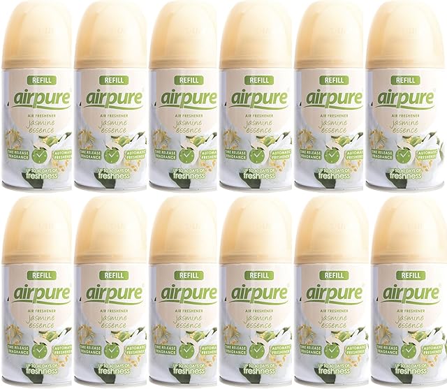 airpure Auto Spray Refills 250ml-12 Tins (Jasmine Essence