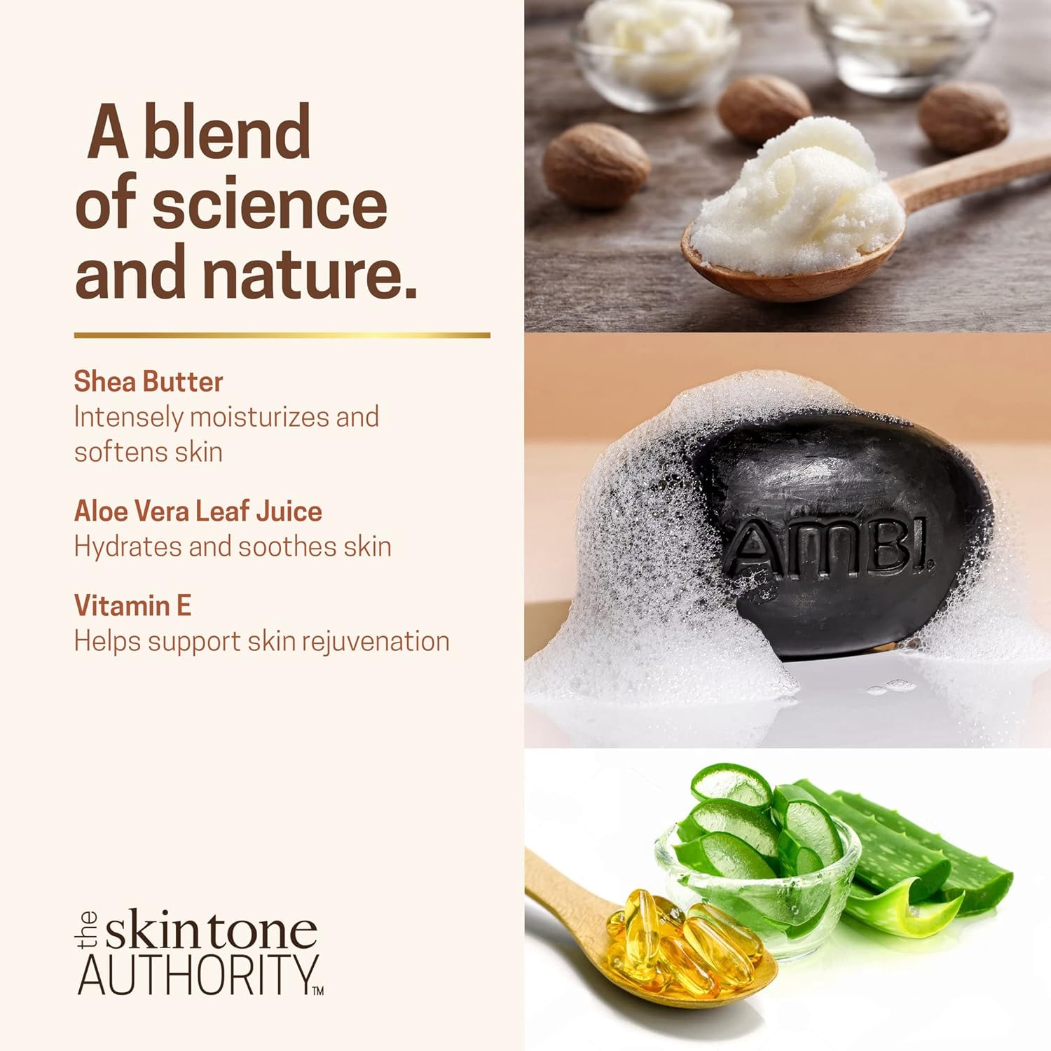 Ambi Black Soap Cleansing Bar, Deep Cleansing, Moisturizing Formula with Shea Butter + Vitamin E for Oily & Combination Skin, 3.5 OZ - 12 Pack