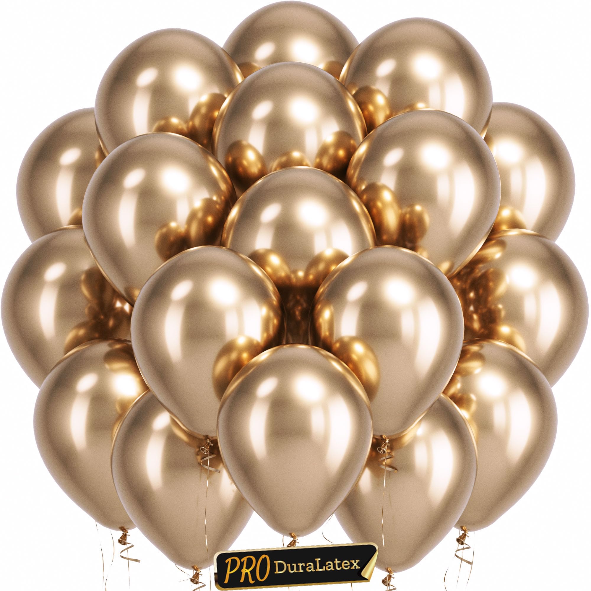 Bezente Pro Duralatex Champagne Extra-Thick Balloons 120 Pack 10 inch