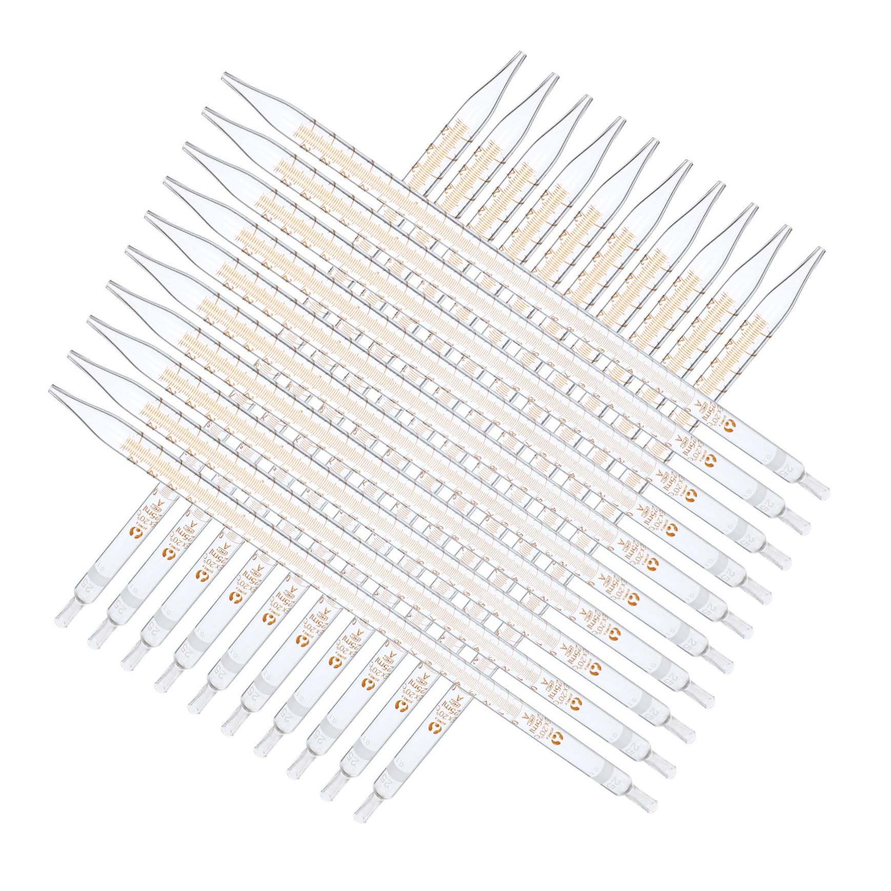 SOLUSTRE 20piezas Pipetas Graduadas De Vidrio Para Laboratorio Goteros De Vidrio Calibrados Para Uso Cocina o Experimentos Científicos Goteros De Laboratorio