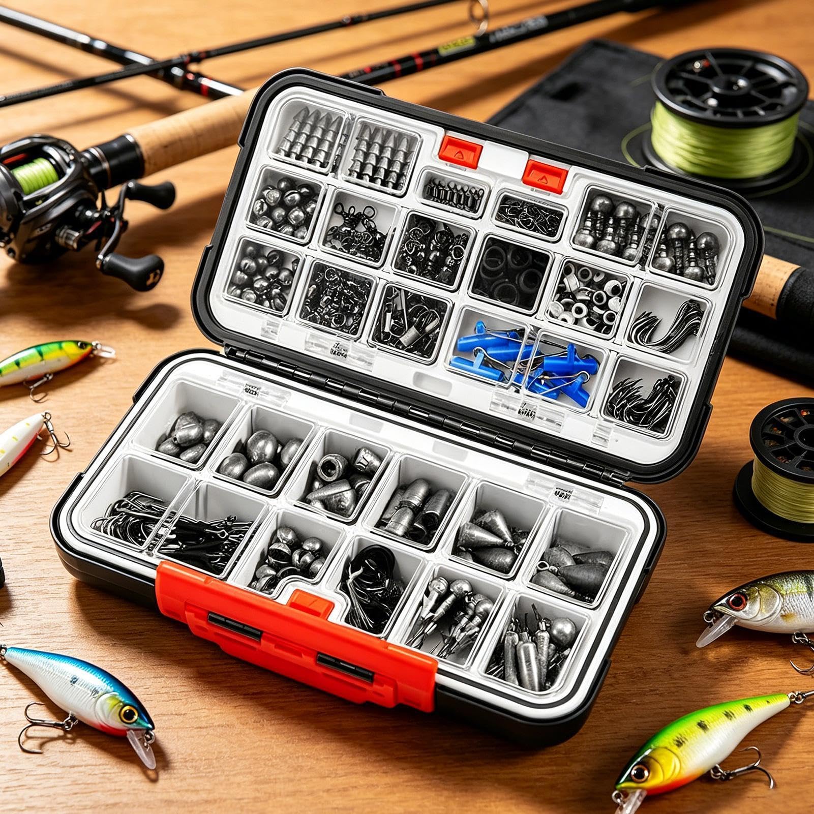Kit Di Esche Artificiali Ami E Attrezzi Per Trota | Kit Di Ami Ed Esche Artificiali Per Pesce Gatto Bass Trota Crappie E Acqua Salata In Kayak Outdoor E Campeggio E Backpacking