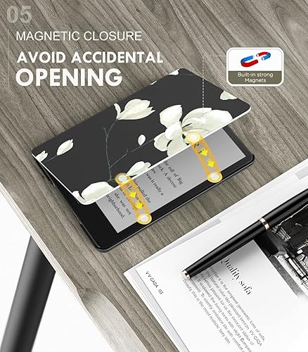 Miniatura 6 de MoKo Funda para Kindle Paperwhite de 6.8" (11 gen.-2021) y Kindle Paperwhite Signature Edition ligera con encendidoapagado automático para Kindle