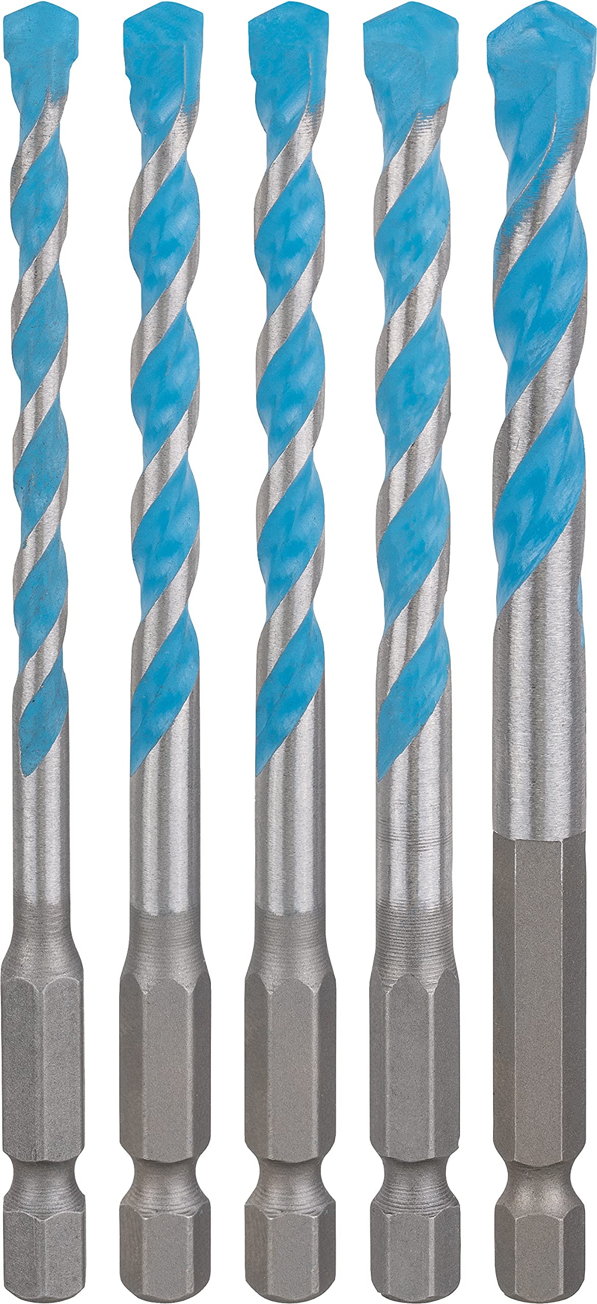 Bosch Accessories 5 parça Expert HEX-9 MultiConstruction Delme Uçları (Beton, Yumuşak döşemeler, Ø 5,5-8 mm, Aksesuar Darbeli Matkap/Vidalama)