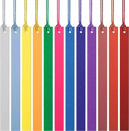 12 Pcs Pastel Leather Bookmarks Colorful Bookmarks Leather...