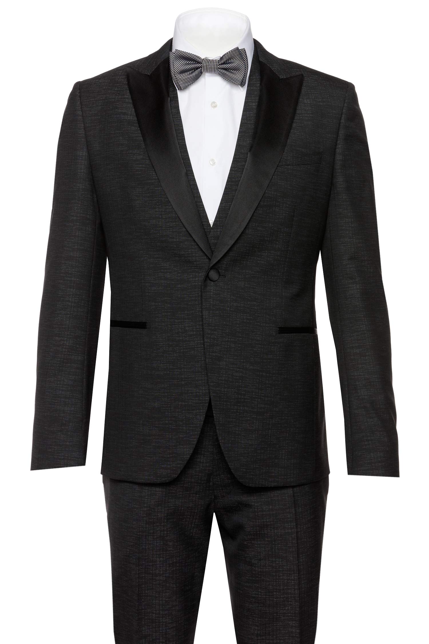 BOSS Rendal1/Wilden1 WE - Juego de esmoquin para hombre (3 piezas, talla única), color negro 50, negro (001), 50
