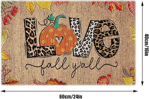 Miniatura 3 de SolwDa Tapete para puerta delantera enana de Acción de Gracias para el hogar decoración de otoño tapete profundo para puerta delantera tapete para