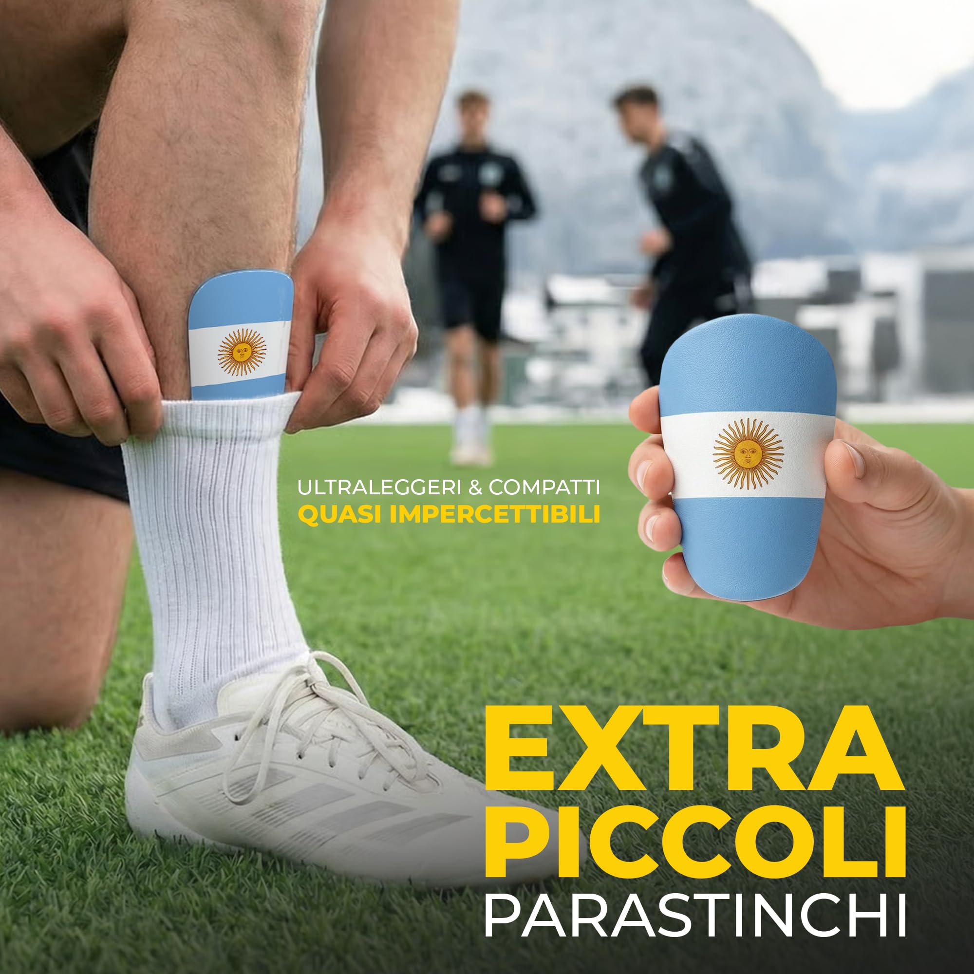 JDP Mini Parastinchi, parastinchi extra piccoli calcio uomini, gambali antiscivolo bambini calcio, shin guards Edizione Mondiali