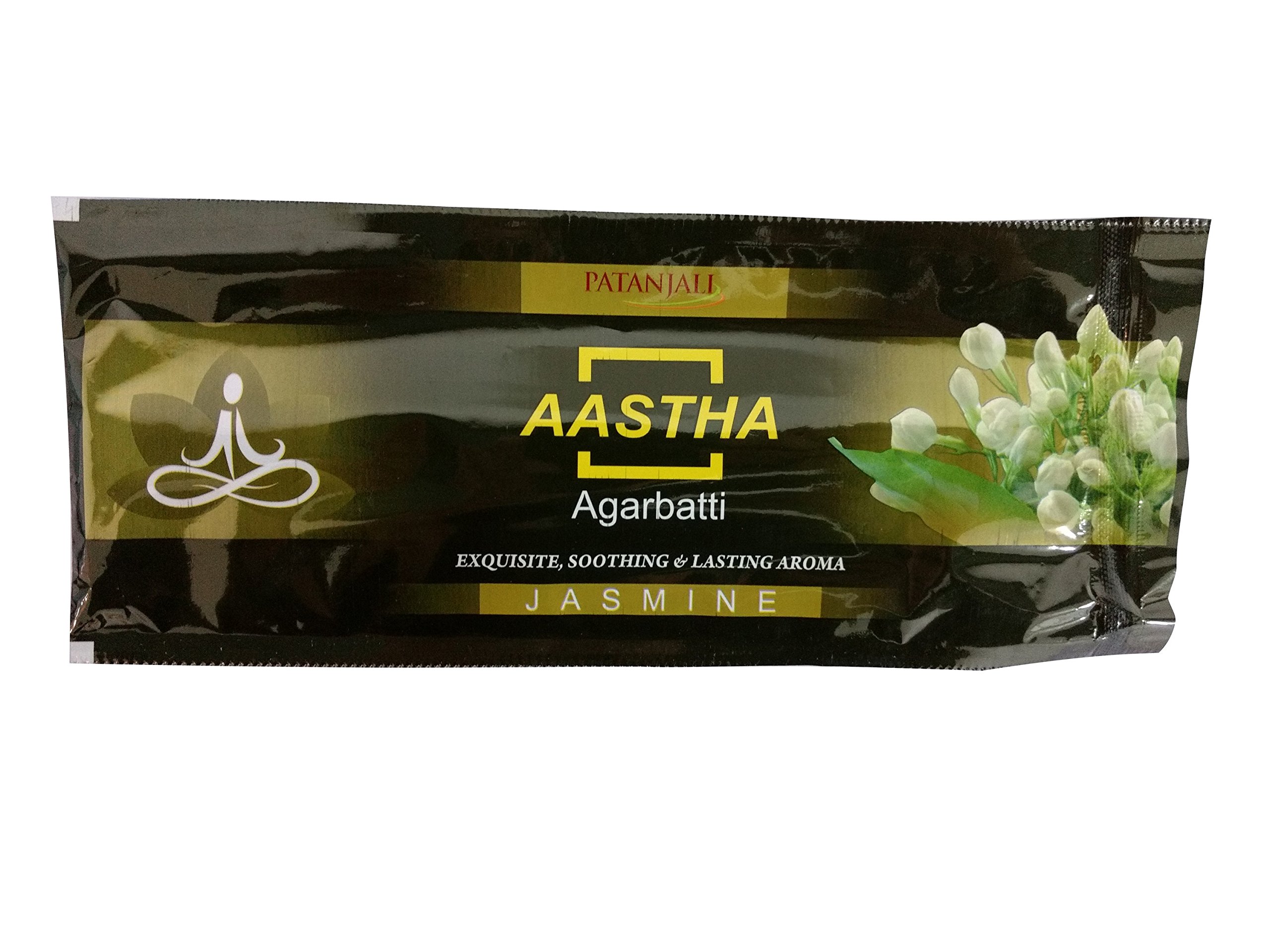 Patanjali Aastha Agarbatti Incense Pack Of 18 Sticks (Jasmine)
