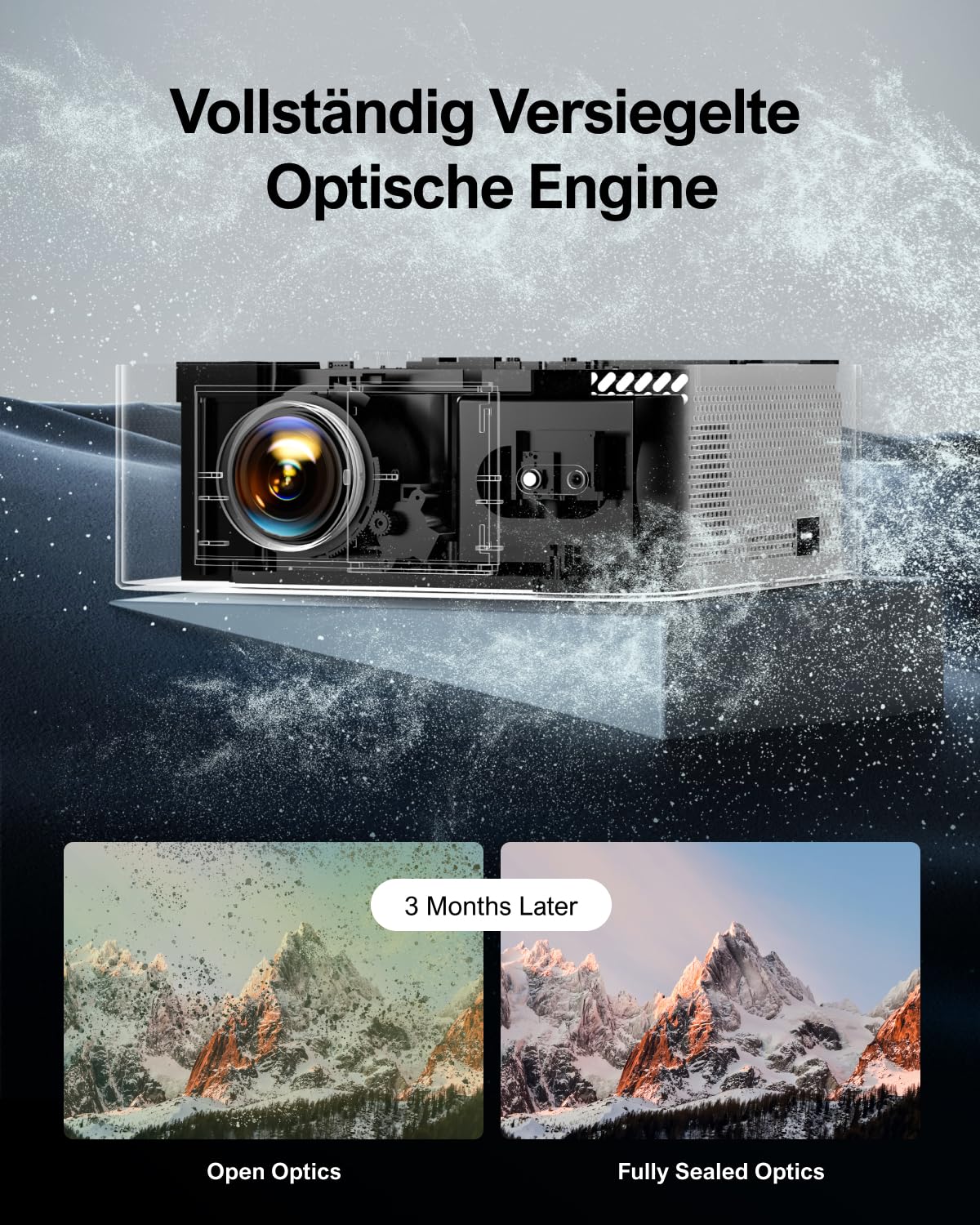 ULTIMEA Beamer WiFi Bluetooth Auto Fokus/Keystone, 700ANSI 21000 Lux, Overheadprojektor 4K, unterstützt Full HD 1080P, Nativ, Heimkino, tragbarer Projektor für iOS Android Phone/TV Stick/Switch