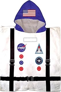 Trend Collector Astronaut Bath/Pool/Beach Hooded Poncho Towel - Super Soft & Absorbent Cotton Towel, Measures 22 Inch x 22 Inch