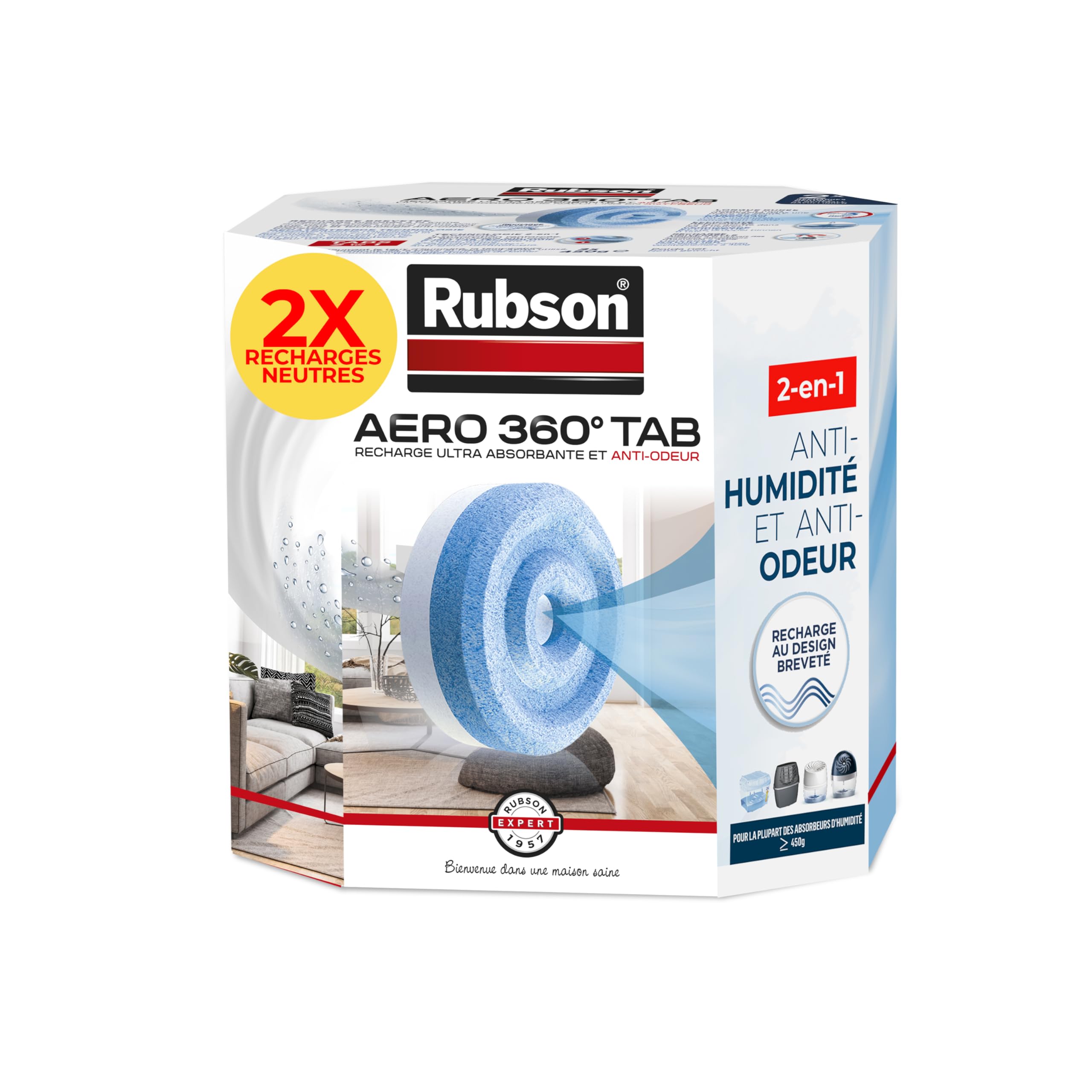 Recharges Rubson AERO 360° : Efficaces contre l'humidité ou un casse-tête à nettoyer ?