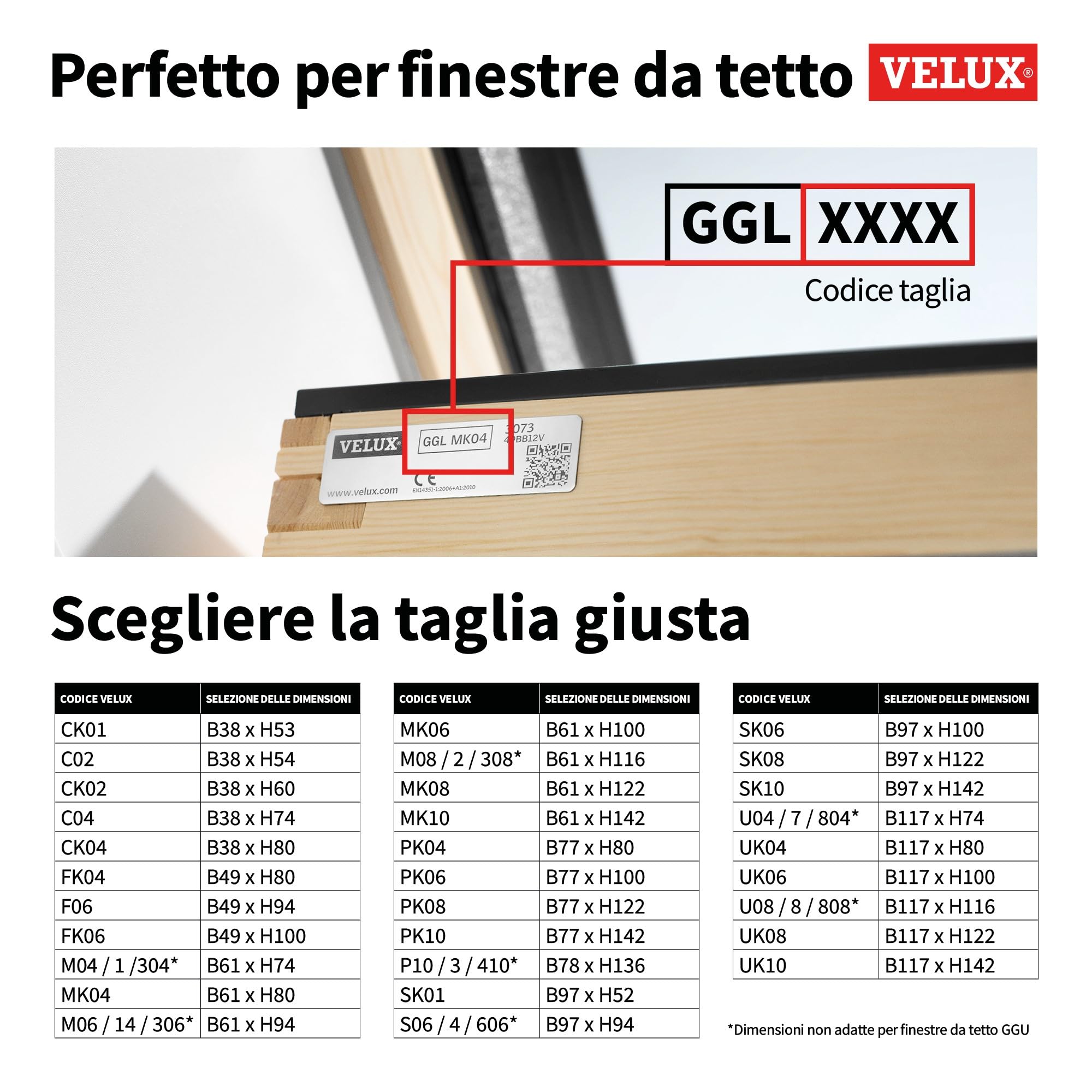 Cocoon® Tenda per finestra da tetto - Oscurante - Grigio - Compatibile con Velux: PK04