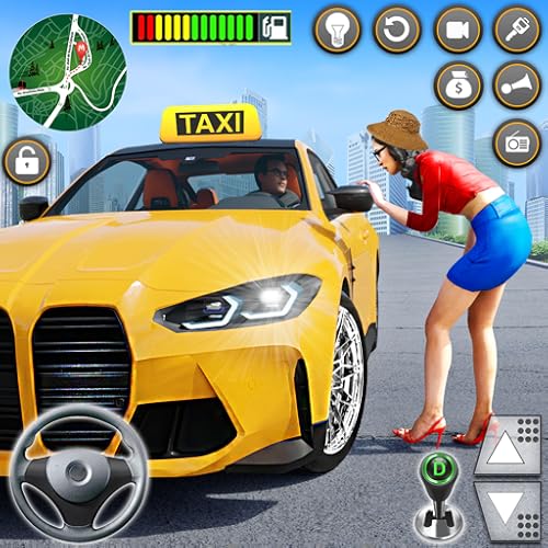 Crazy Taxi Driving Simulator Game - NY Cab Driver Taxi Games for Kids Free