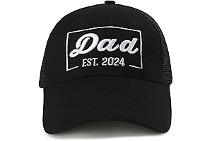 Dad Gifts Dad Est. 2024 Dad Hats for Men First Father's Day