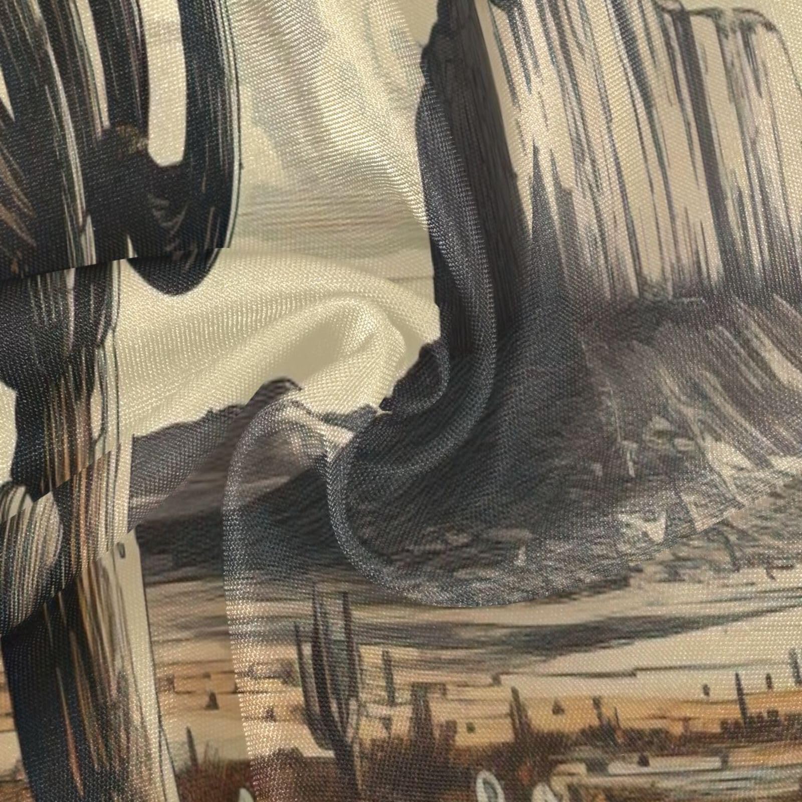 Wajiw 60 Inch Indoor Outdoor Round Tablecloth with Umbrella Hole and Zipper Waterproof Patio Table Cover for Camping Dining Room Party Outdoor Picnic,Cactus