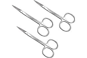 Cynamed Iris Micro Dissecting Precision Scissors for Lab Use (3-Pack)