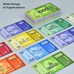 Jouer de l'argent approprié pour le jeu de société Monopoly – 480 en pièces 60 Chaque Bill Dénomination – Double faces Impression papier argent pour pretend Play Caissier - 480 pcs