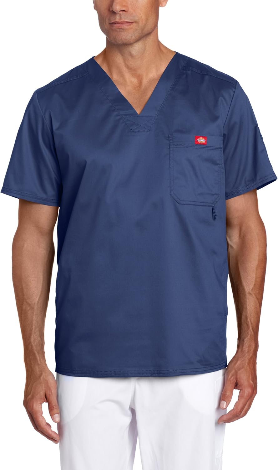 Dickies Men's Big & Tall Gen Flex Solid Stitch V-Neck
